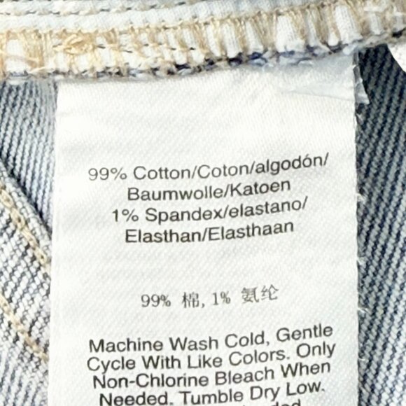 DKNY Jeans Women's Stretch Mid Rise Raw Hem Blue Denim Shorts Size 30 NWT - Picture 8 of 12